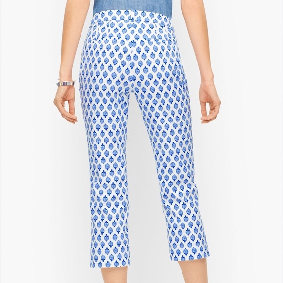 Talbots Women’s Perfect Skimmer Pants Size 12 Cropped Straight Leg - Picture 2 of 11